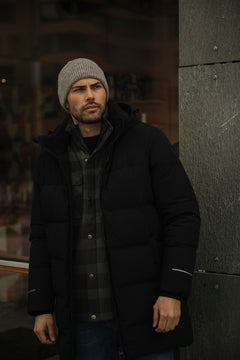 Mode Warm Parkas - Skyggesort