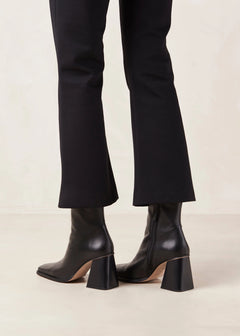 South Leather Ankle Boot - Black