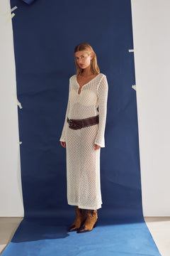 Leilany Knit Dress - Ivory