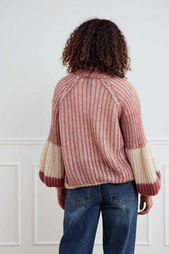 Liana Knit Cardigan - Rose Cream