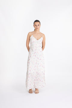 Estela Dress - Blush Pink Aop