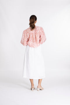 Isadora 3/4 Shirt Aop - Chalk Pink Flower