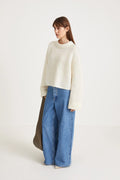 Niclas Short Sweater - White