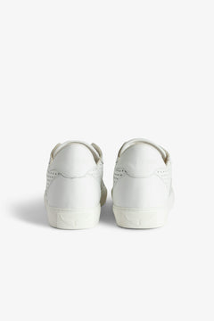 La Flash Smooth Calfskin Perfo - Blanc