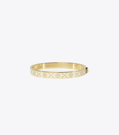 T Monogram Hinge Bracelet - Tory Gold / New Ivory