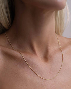 Thin Chain Necklace - Gold