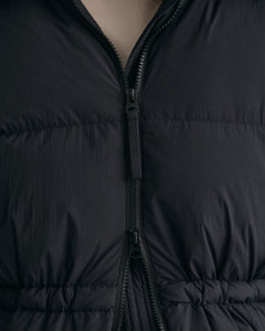 Full Length Down Coat - Ebony Black