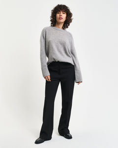 Slim Flare Slack - Black