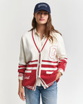 Gant Varsity Cardigan - Cream