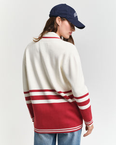 Gant Varsity Cardigan - Cream
