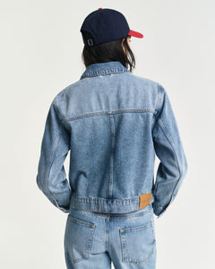 Denim Jacket - Mid Blue Broken In