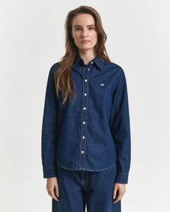 Reg Denim Shirt - Dark Blue