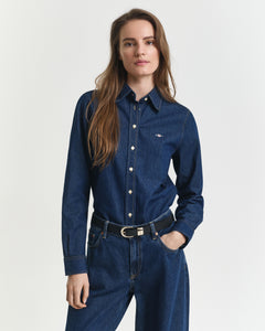 Reg Denim Shirt - Dark Blue