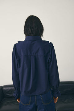 Lucina Blouse - Navy Blue
