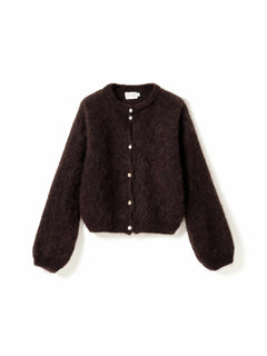N-Kae Mohair Cardigan - Dark Brown Chocolate
