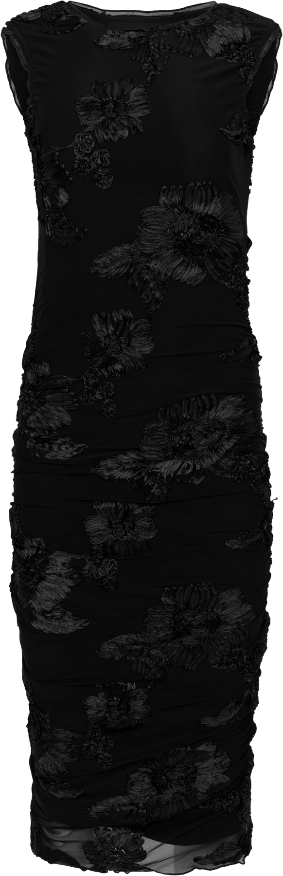 Miraic Mesh Dress - Black Flower