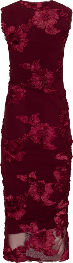 Miraic Mesh Dress - Bordeaux