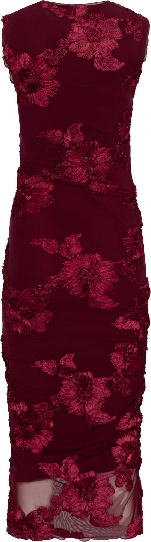 Miraic Mesh Dress - Bordeaux