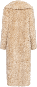 Karen Faux Fur Coat - Creme