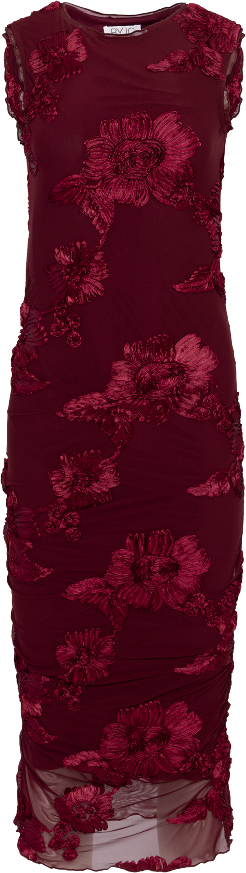 BYIC - Majaic Mesh Dress A23773 - Bordeaux - Bordeaux main image 0
