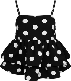 Josellecras Top - Black Polka Grande