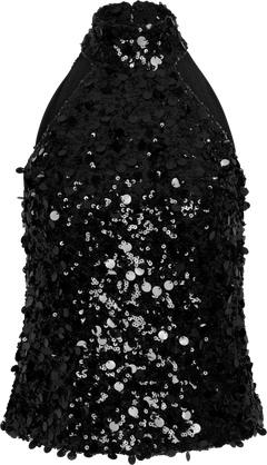 Emilyic Top - Black Sequin