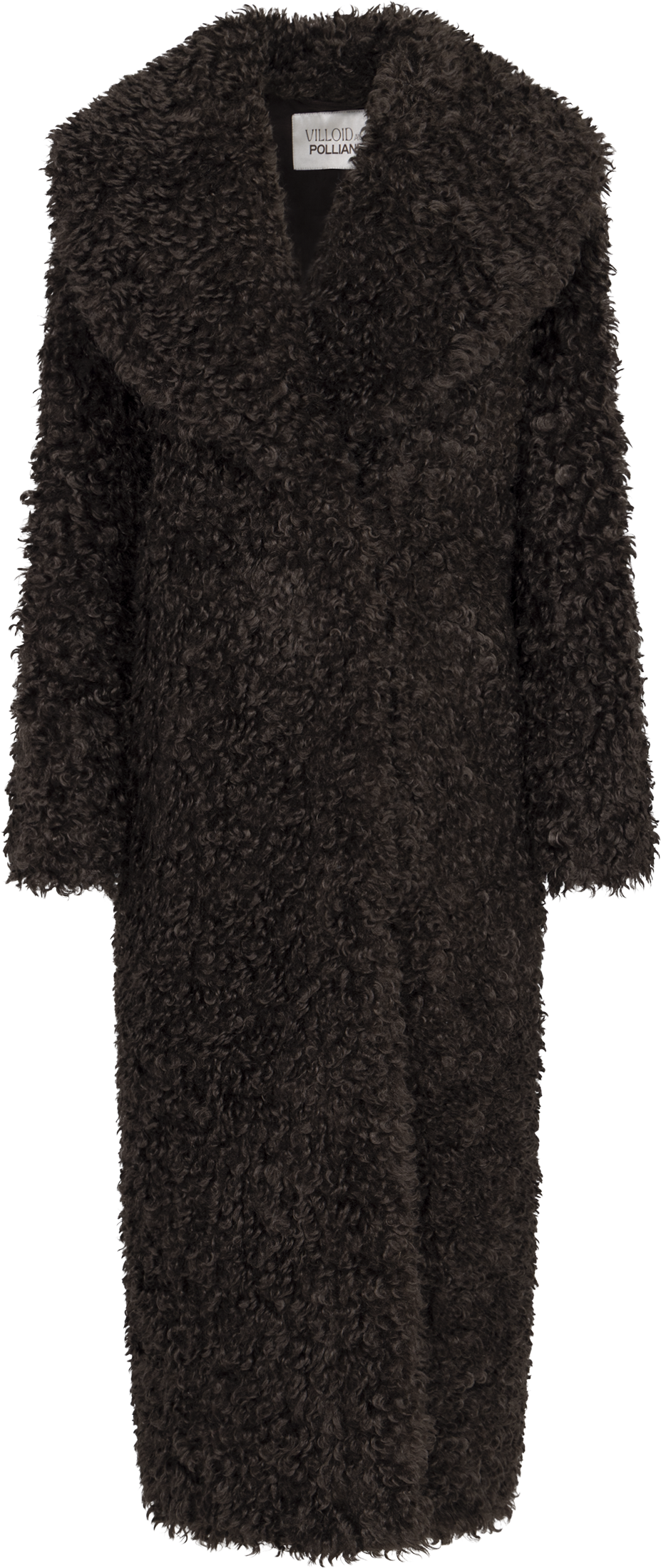Karen Faux Fur Coat - Chocolate Brown