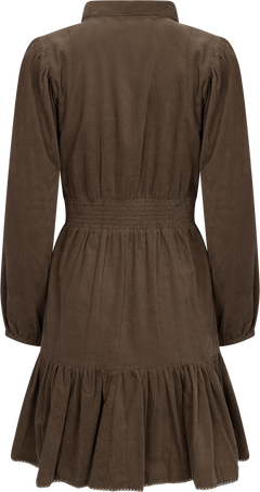 Vicky Dress - Dark Forest Corduroy