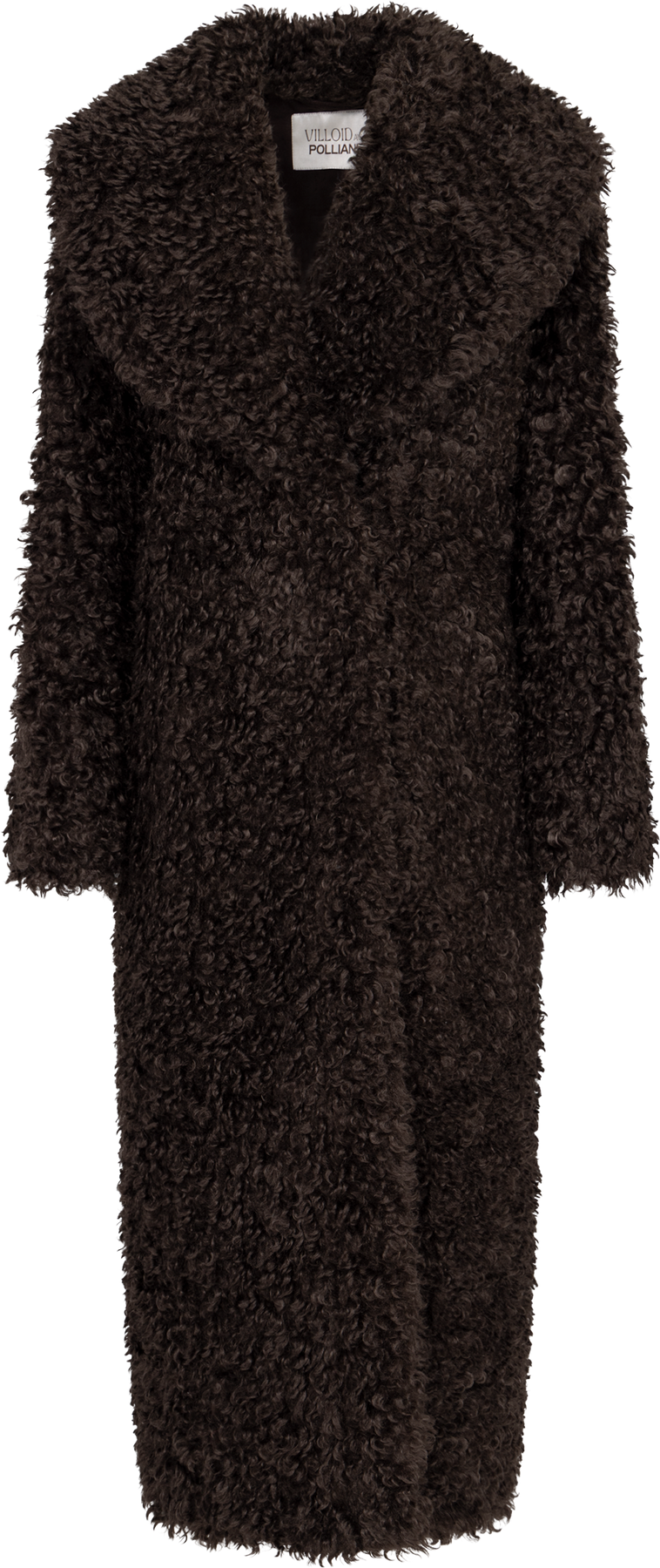 Karen Faux Fur Coat - Chocolate Brown