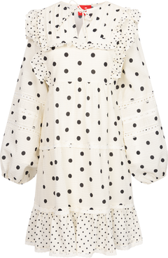 Westerncras Dress - White Polka
