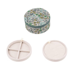 Jewelry Box Round Mw Liberty - Poppy And Daisy Teal