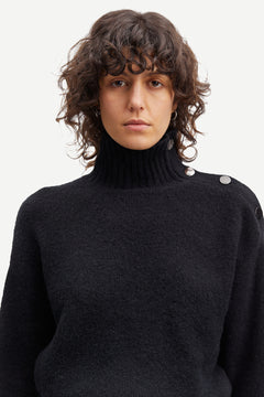 Mandie Mock Neck 14082 - Black