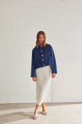 Kenya Skirt - Carmine White Print
