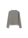 Luana Top - Ivory Black Stripe