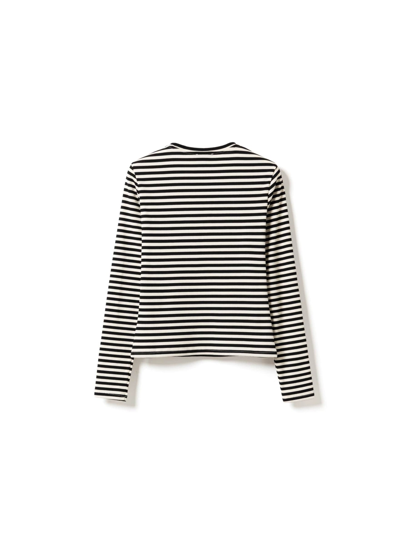 Luana Top - Ivory Black Stripe
