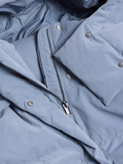 Steilia Brushed Down Jacket - Light Blue