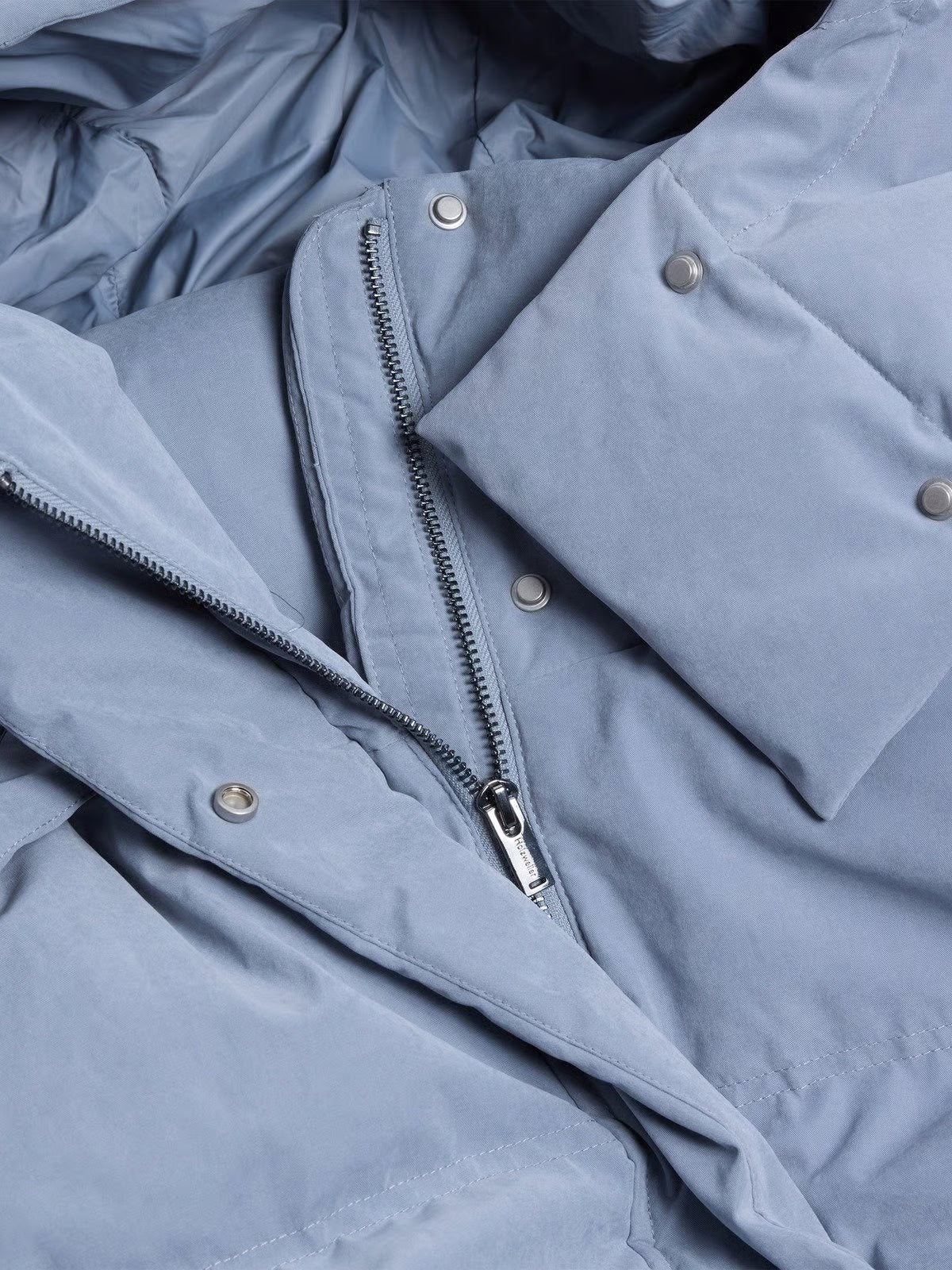 Steilia Brushed Down Jacket - Light Blue