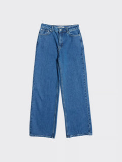 W Wide Jeans - Mid Blue