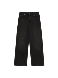 W Wide Jeans - Black Washed