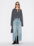 Denim Long Skirt - Lt. Blue