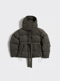 Steilia Brushed Down Jacket - Dark Green