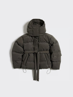 Steilia Brushed Down Jacket - Dark Green