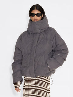 Steilia Brushed Down Jkt - Grey