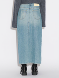 Denim Long Skirt - Lt. Blue