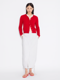 W. Cashmere Cardigan - Red