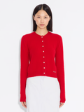 W. Cashmere Cardigan - Red