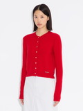 W. Cashmere Cardigan - Red