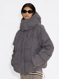 Steilia Brushed Down Jkt - Grey