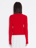W. Cashmere Cardigan - Red