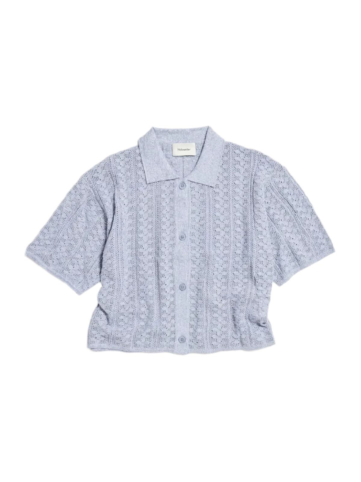 Kelp Crochet Shirt - Blue Mix